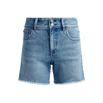 ALICE+OLIVIA SS25 Denim Shorts Women's Blue