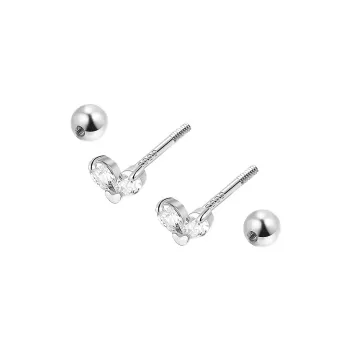 Daisy Dream S999 Fine Silver Stud Earrings Women's