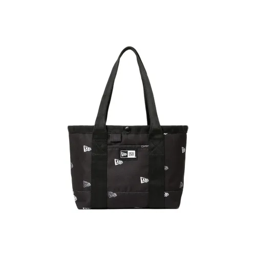 New Era Cotton Woven Tote Bag, Shopping Bag, Shoulder Bag Mini Unisex Black