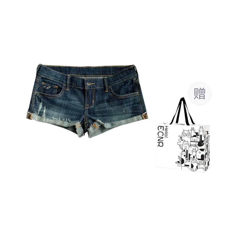 ECNR Denim Shorts Women's Dark Blue-8