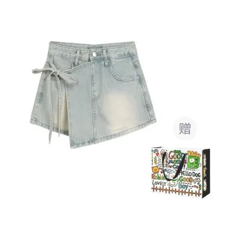 OURUOKE Denim Short Skirts Women's