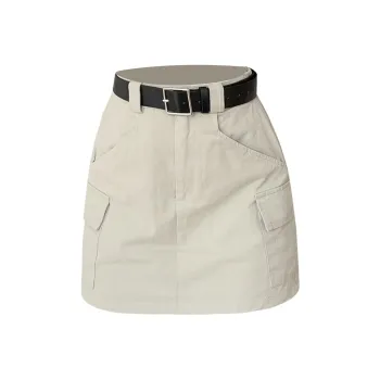 FLIM Cargo Short Skirts Women's Khaki