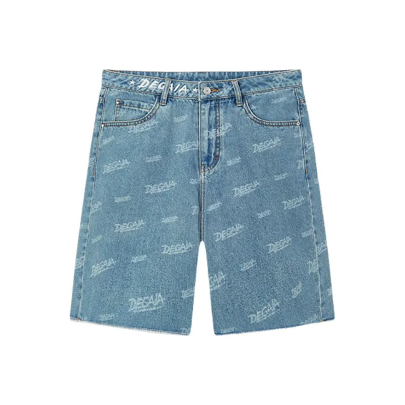 DEGAIA SS25 Denim Shorts Women's Light Denim Blue-0