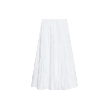 ZARA Casual Long Skirt Women's Frosted White