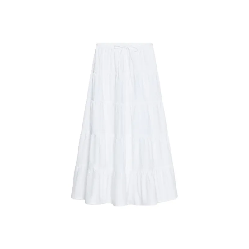 ZARA Casual Long Skirt Women's Frosted White-0