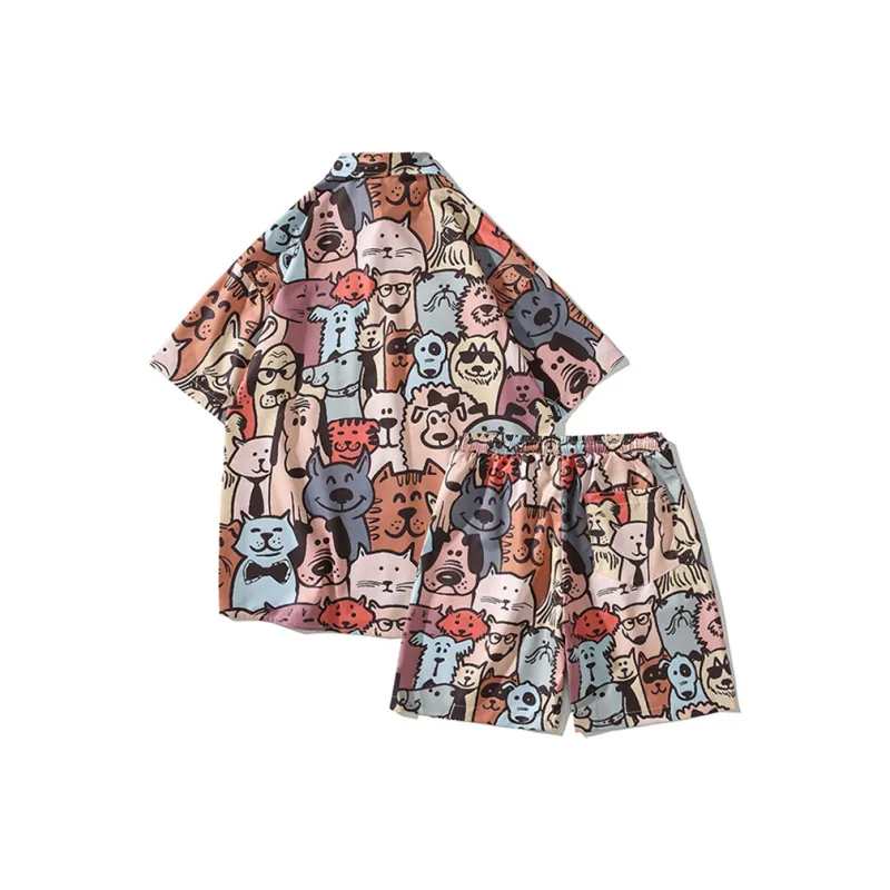 Fakeyoung Shirt Matching Set Unisex-1