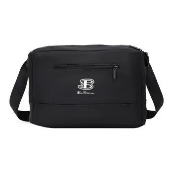 BEN SHERMAN Oxford Shoulder Bag Unisex Black