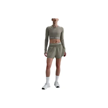 Nike Dri-Fit Pro Sports Shorts Women's Light Army Green/Khaki/White