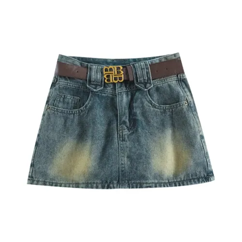 FAWENXIANGZI Denim Short Skirts Women's