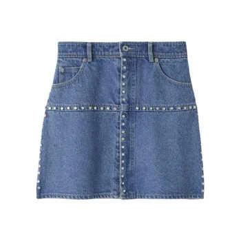 Lily Brown Denim Short Skirts Women's