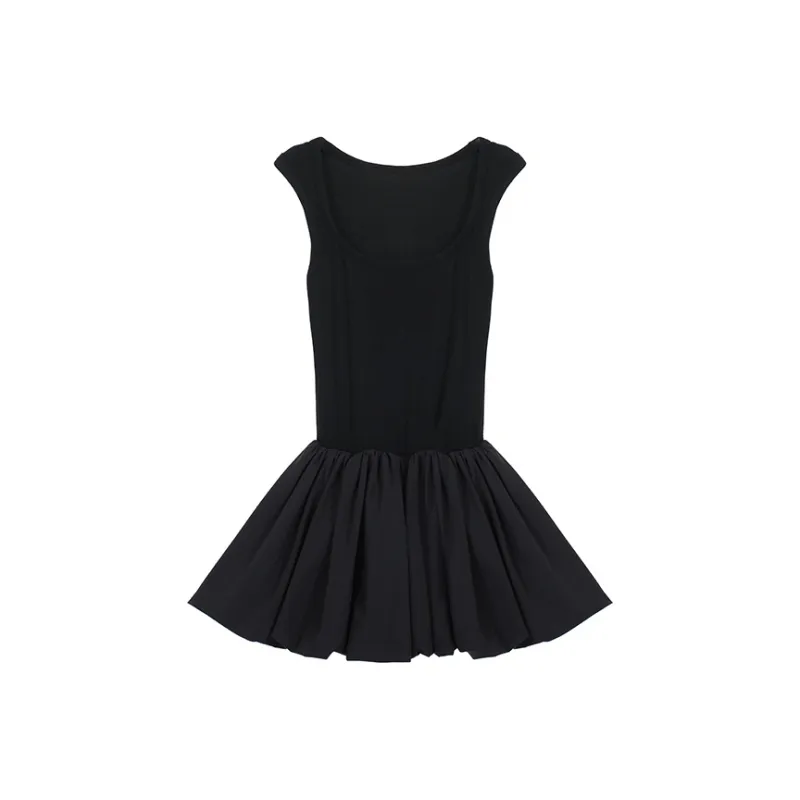 SNZX Slip Dresses Women's Black-0