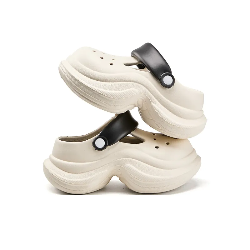 La Chapelle Clogs Women's White-3