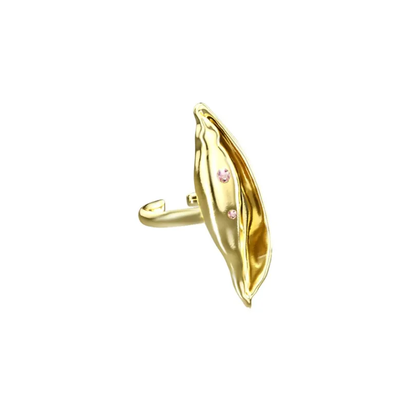 OINICIO Pink Zircon Stone Rings Unisex-0