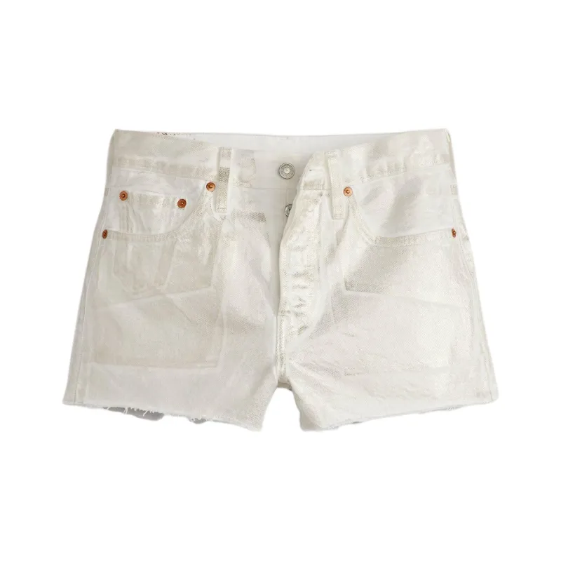 Levi's Denim Shorts Women's White-0