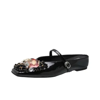Than Than Me Rubber Sole Slip Resistant Closed Toe Slippers Women's