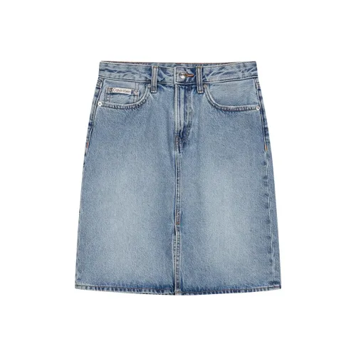CALVIN KLEIN Denim Short Skirts Women's Blue
