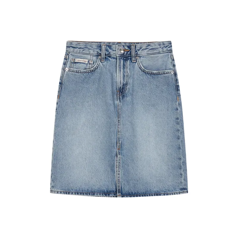 CALVIN KLEIN Denim Short Skirts Women's Blue-0