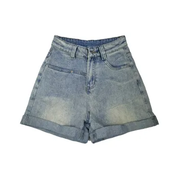 Ya Sheep People Denim Shorts Women's Blue