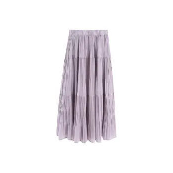 DOKZB Casual Long Skirt Women's Purple