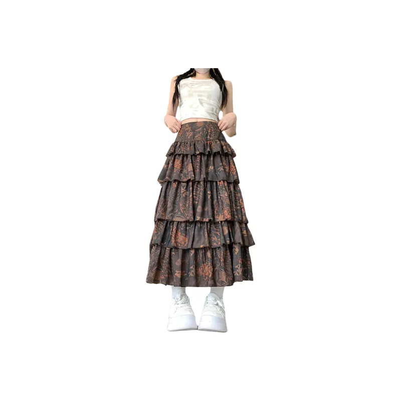 Mu Xiao Xin Casual Long Skirt Women's-0