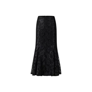 KARL LAGERFELD Casual Long Skirt Women's Black