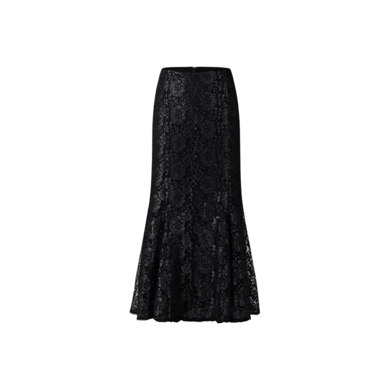 KARL LAGERFELD Casual Long Skirt Women's Black-0