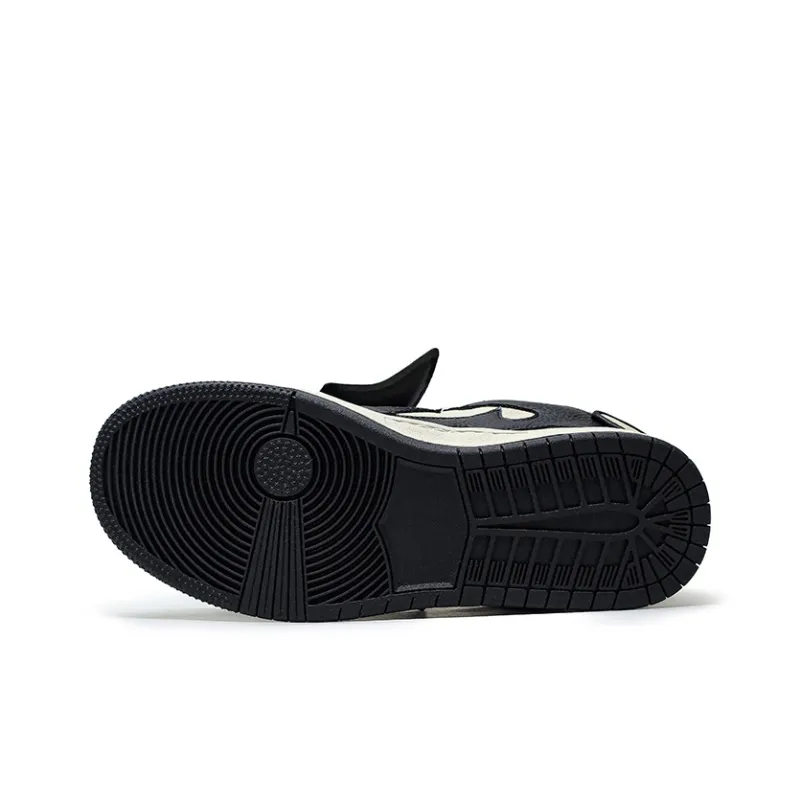 MOMGOG Low Top Skateboard Shoes Unisex Black-3