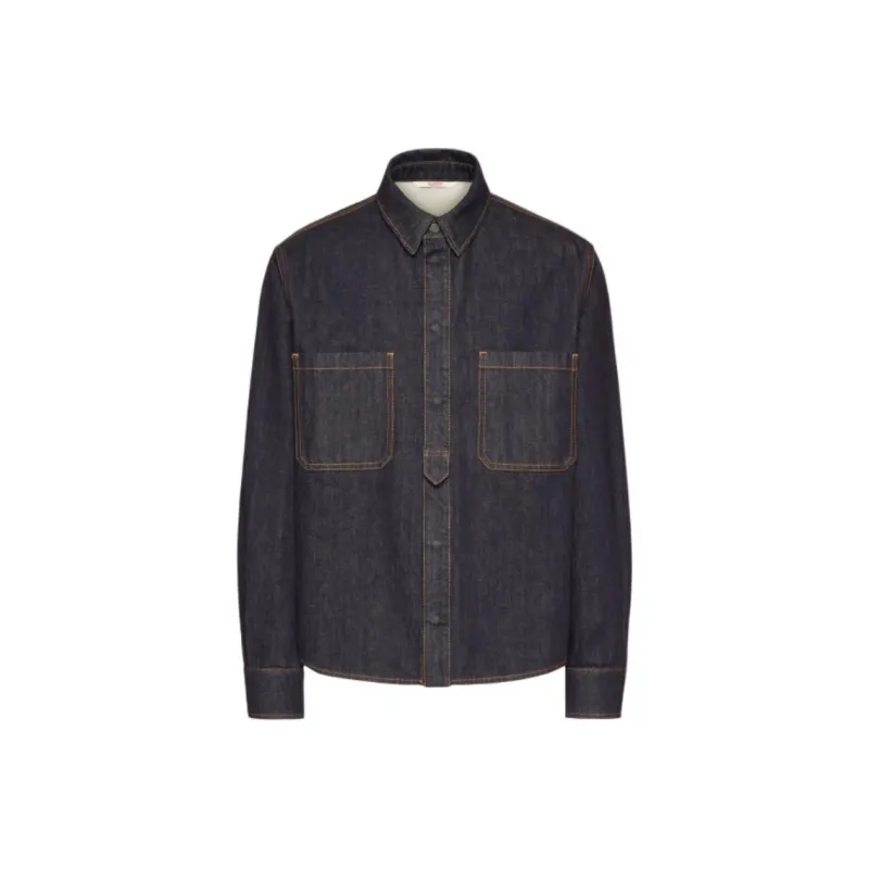Valentino Shirts Men Blue-0