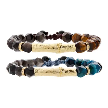 ENFANTIN Tiger's Eye Stone Jade Bracelets Unisex