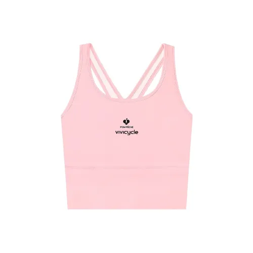 Pom Peche X VIVI CYCLE Sleeveless Sports Shirts Women's