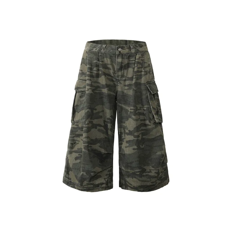 ROBINHOOD Denim Shorts Unisex Green-0