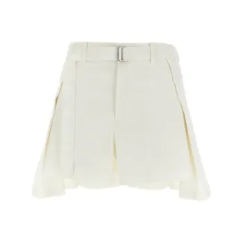 Sacai Denim Shorts Women's White
