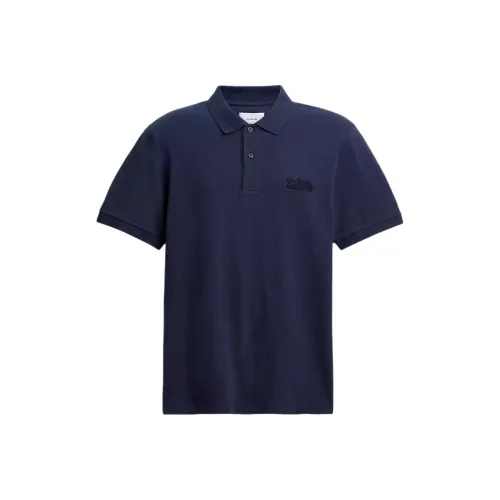 COACH Polo Shirt Men's Navy Blue