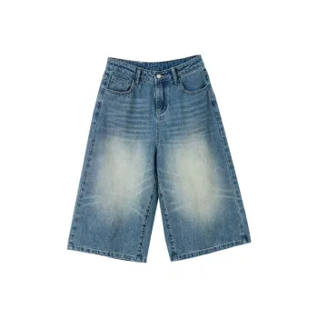 MASOOMAKE Denim Shorts Women's Blue