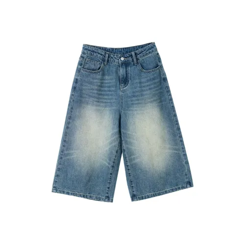 MASOOMAKE Denim Shorts Women's Blue