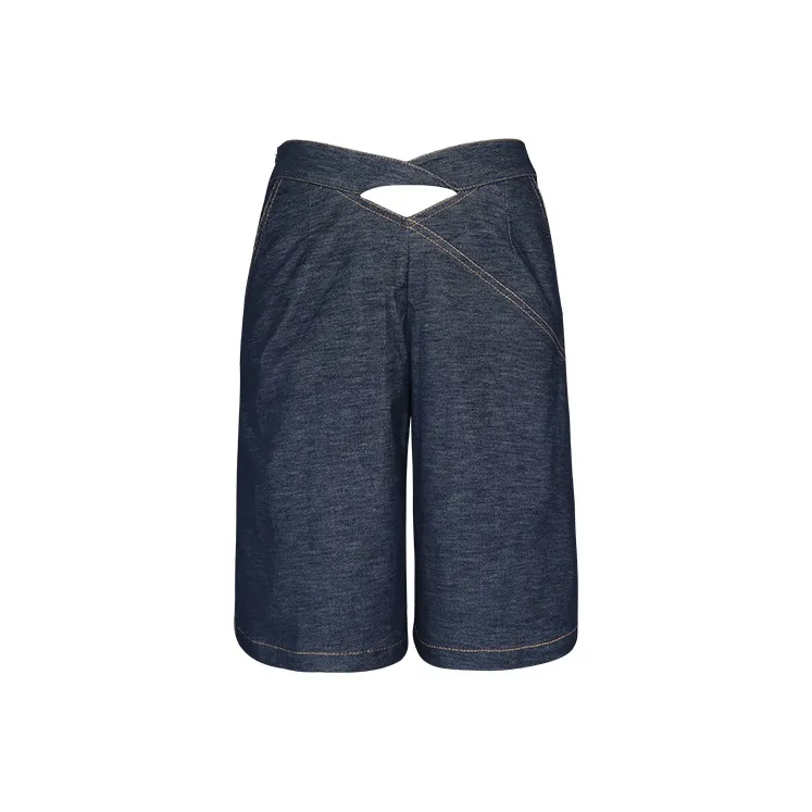 SIQIZ Denim Shorts Women's Royal Blue-0