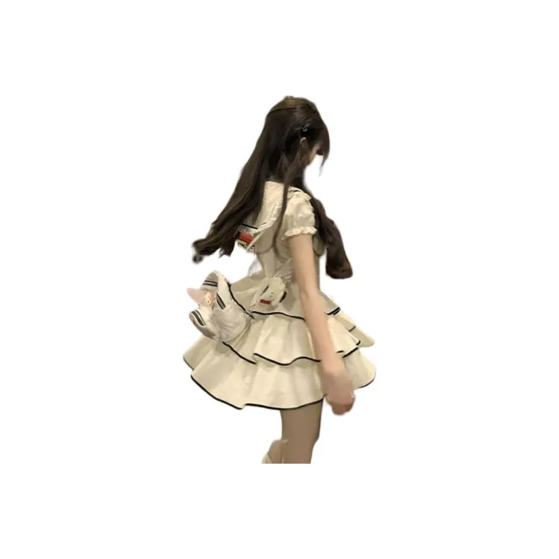 Mu Xiao Xin Short Sleeved Dress Women's Image Color-6