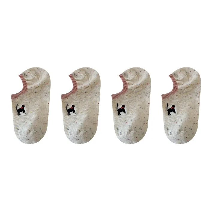 Moremoli No Show Socks Women's 4 Pack-0