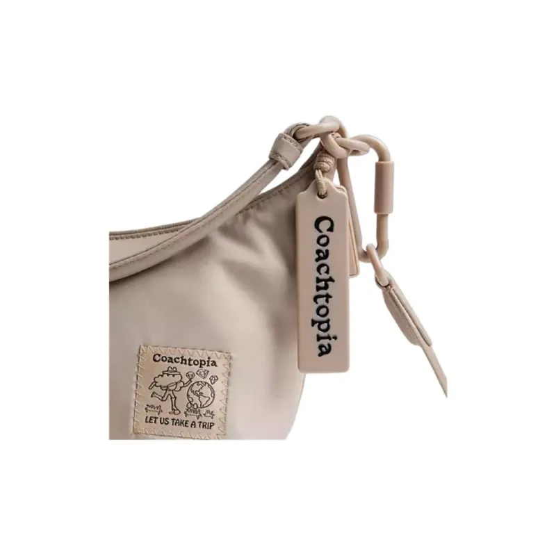 Coachtopia Loop Recycled PET Plastic Shoulder Bag, Crossbody Bag, Handbag Tubas Unisex Ecru-4