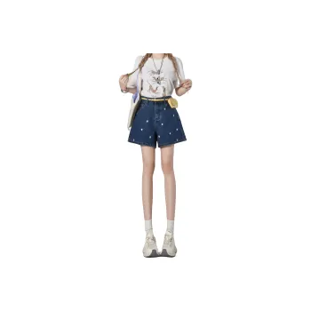 FOREVER 21 Denim Shorts Women's Korea Blue