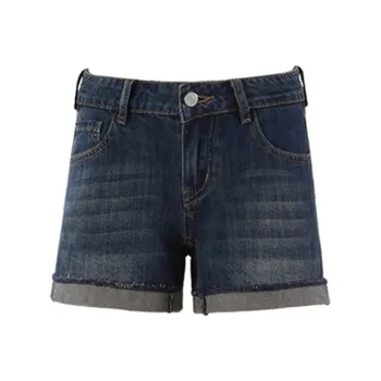 Kazakhstan Denim Shorts Women's Vintage Blue