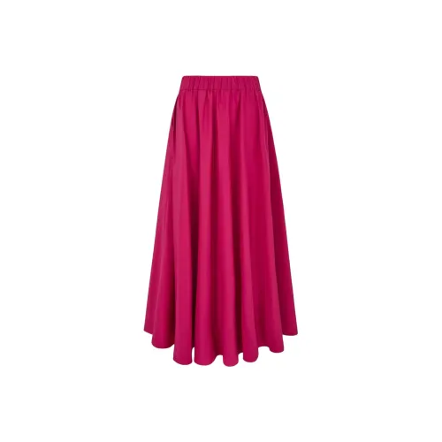 PAROSH Casual Long Skirt Women's Peach Pink