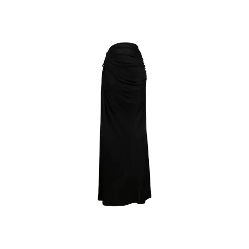 ANDREĀDAMO Low Rise Draped Maxi Skirt