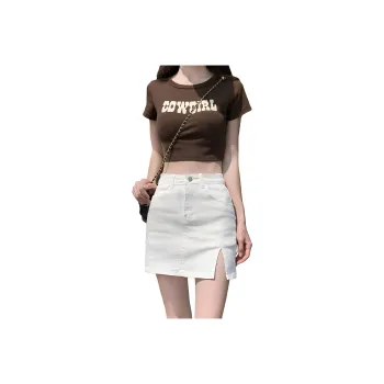 FASTFISH Denim Short Skirts Women's