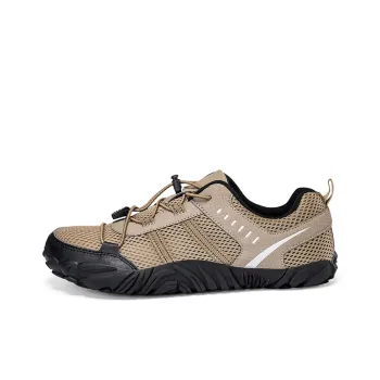 TELENT Slip Resistant And Abrasion Resistant Coverage Low Top Casual Shoes Men's Khaki