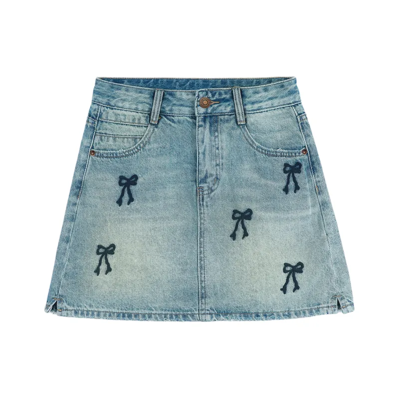 ST&SAT Denim Short Skirts Women's-0