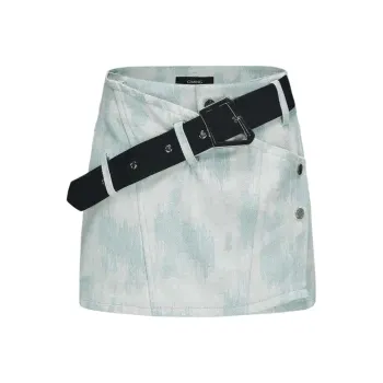 GIMING Denim Shorts Women's Light Blue