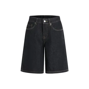HEYABC Denim Shorts Women's Black