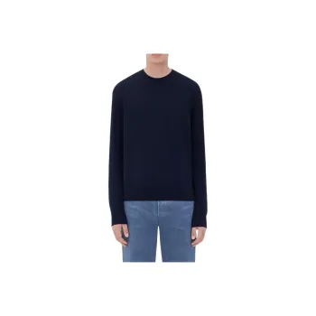 Bottega Veneta Intrecciato Leather Patch Jumper