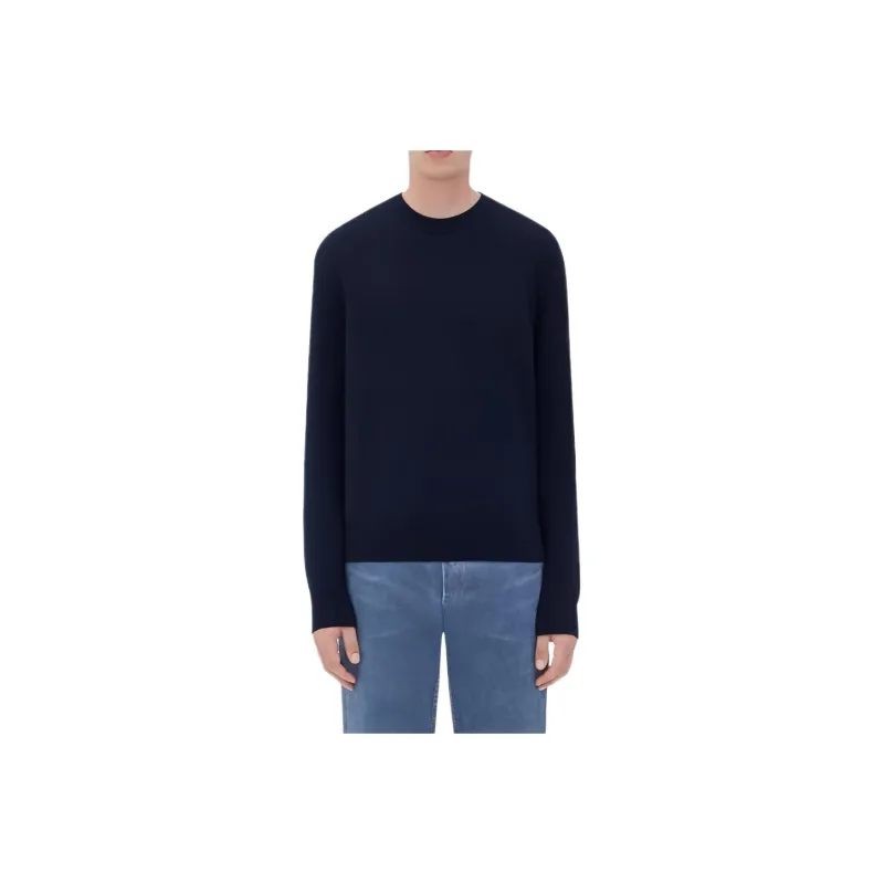 Bottega Veneta Intrecciato Leather Patch Jumper-0